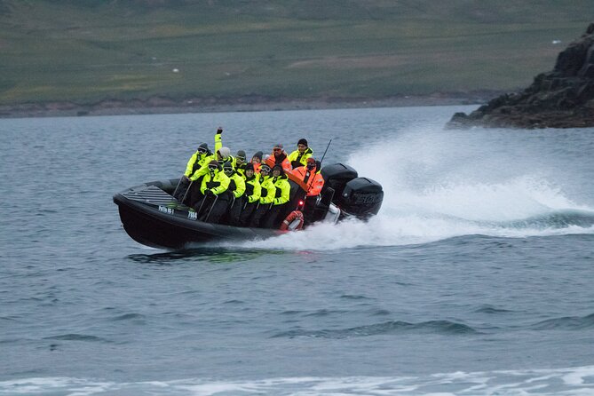 1 Hour Iceland Nature and Wildlife RIB Small Group Guided Safari - Heading toward the puffin cliffs