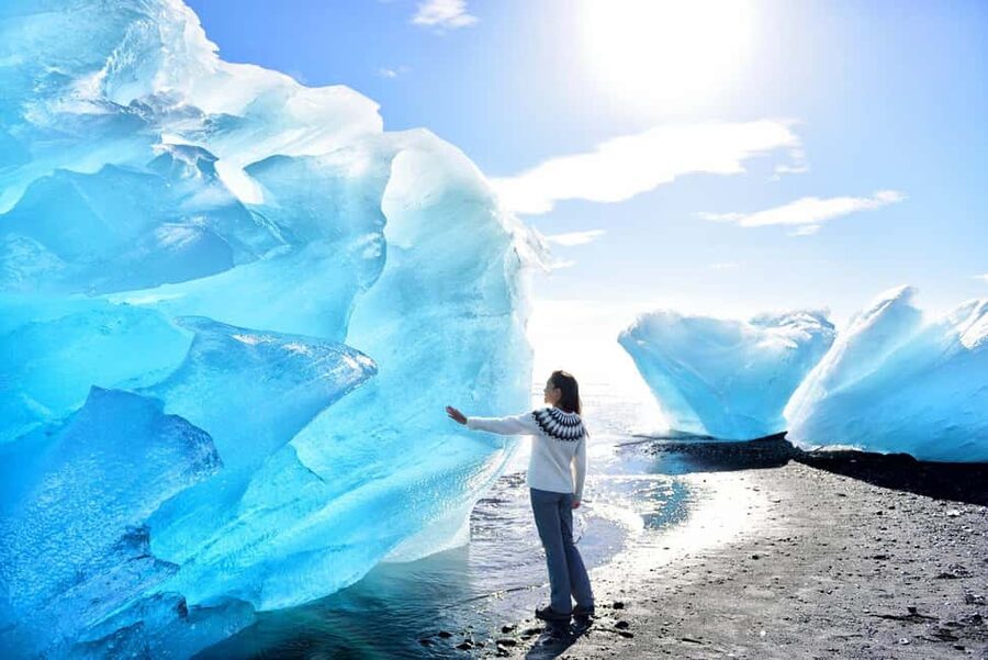 2-Day South Coast, Blue Ice Cave, Glacier Lagoon Tour - Reynisfjara demands respect