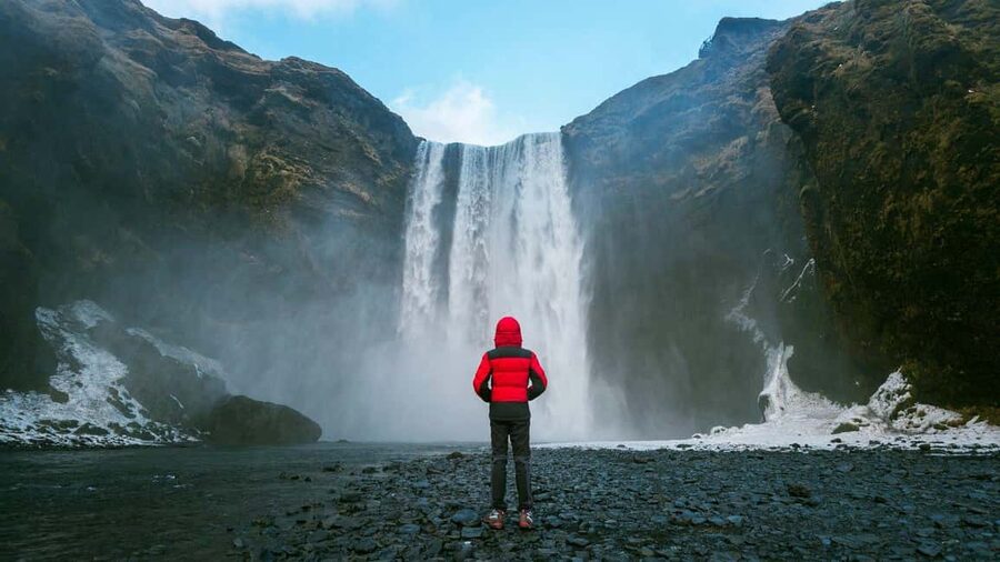 2-Day South Coast, Blue Ice Cave, Glacier Lagoon Tour - Day one begins with waterfalls