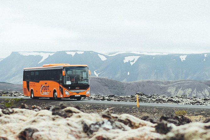 Airport Transfer in Iceland from Keflavik Airport to Reykjavik City one way - From Keflavik Arrivals Hall to the Bus