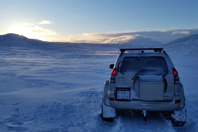 Arctic Fox Travel Dettifoss lake Mývatn winter private super jeep tour - Ending at the Mývatn Nature Baths