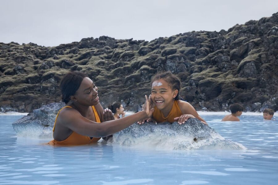 Blue Lagoon: Admission Package with Drink, Towel, and Mask - What the blue water feels like