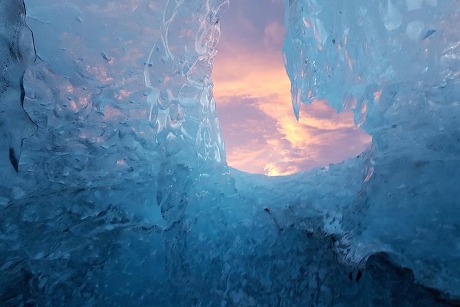 Crystal Blue Ice Cave Adventure - Photography inside the blue ice