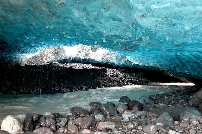 Crystal Ice Cave Adventure - Entering a natural ice cave