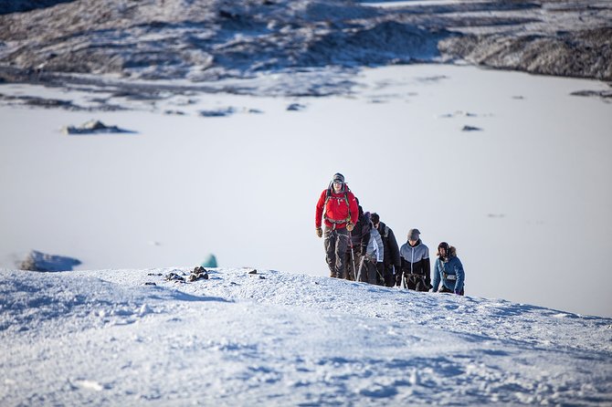 Crystal Treasures of Vatnajökull: Ice Cave Adventure - Walking across the glacier after the cave