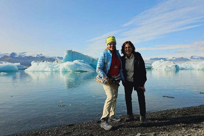 Diamond Beach & Jökulsárlón Floating Glacier Guided Day Tour - Diamond Beach turns ice into sculpture