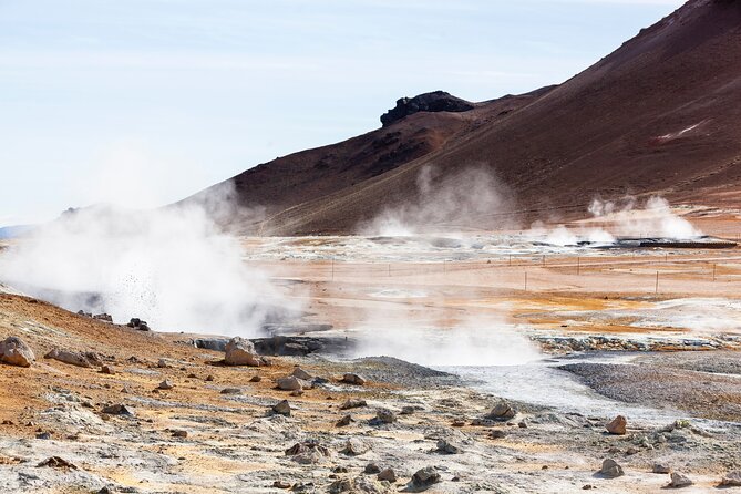 Diamond Circle Myvatn Waterfalls, and Husavik from Akureyri Tour - Námaskarð: boiling mud and sulfur steam