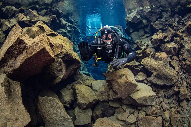 Dive the Divide: Silfra Fissure Scuba Tour | Reykjavik Pickup - Getting ready for a dry-suit swim
