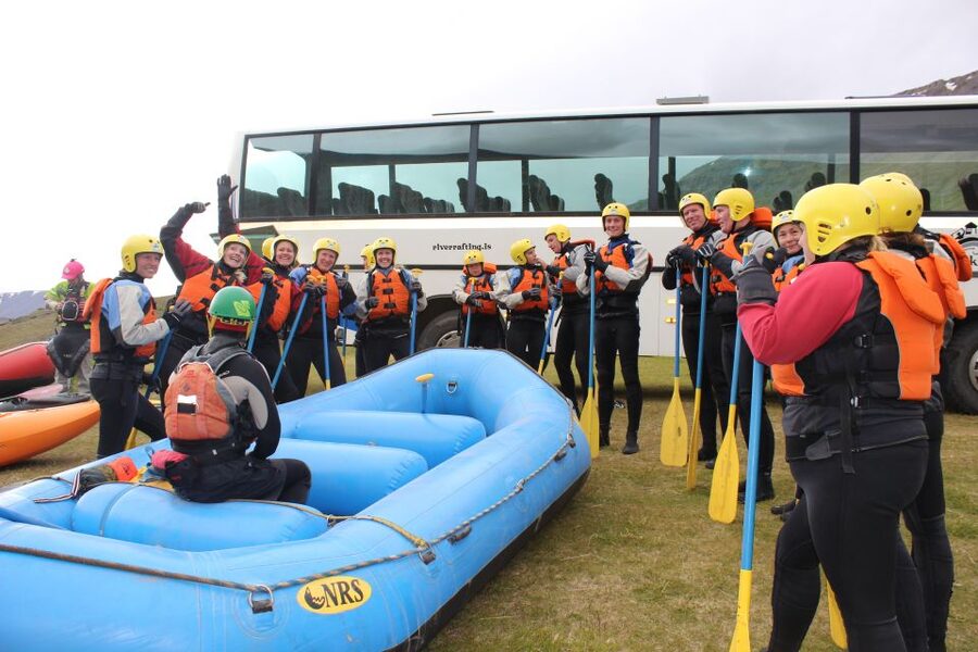 East Glacial River Extreme Rafting - Soup, a 20-minute ride, and the hot tub finish