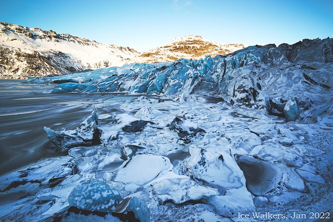 Easy Hike on Sólheimajökull Glacier - Getting fitted with crampons, helmet, and ice axe