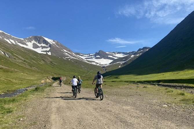 Electric Mountain biking tour in North Iceland - Electric power helps on North Iceland climbs