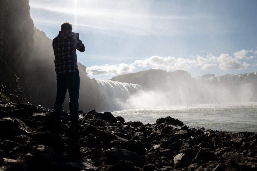 From Akureyri Port: Godafoss Waterfall & Forest Lagoon tour - Godafoss, the Waterfall of the Gods