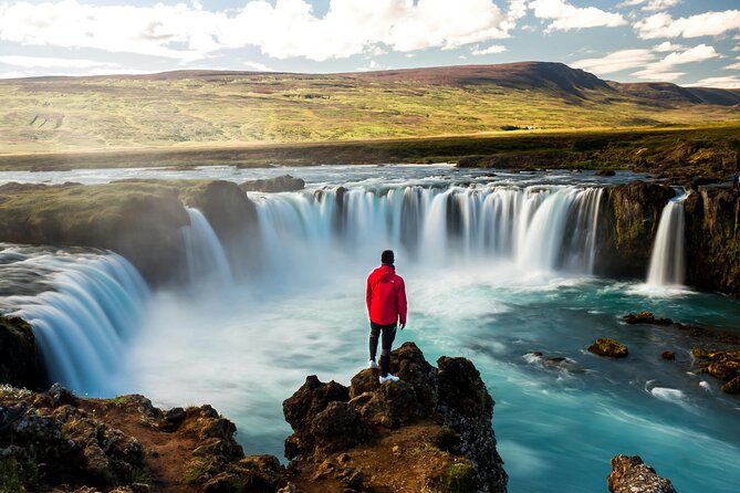 From Akureyri Port: Godafoss Waterfall Tour for Cruise Ships - The Akureyri viewpoint in just 10 minutes