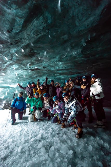 From Jökulsárlón: Vatnajökull Glacier Blue Ice Cave Tour - Walking across the glacier area