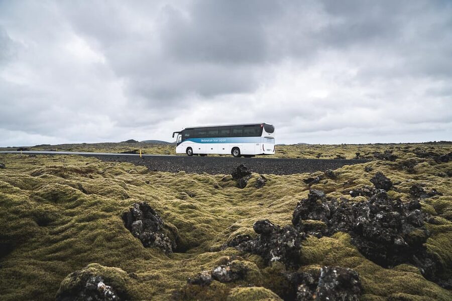 From Reykjavík: Blue Lagoon Premium Admission with Transfer - The 45-minute ride from Reykjavík to the lava fields