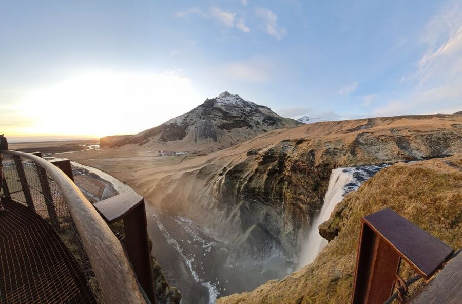 From Reykjavik: Explore the Waterfalls of the South Coast - Stóra-Dímon and the view worth working for