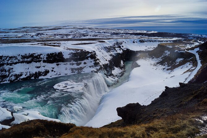 From Reykjavik: Full Day Private Golden Circle Tour in Iceland - Gullfoss, the Golden Falls in two powerful drops