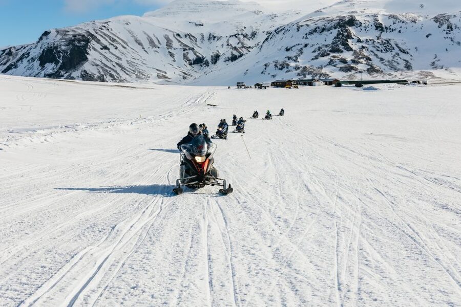 From Reykjavik: Golden Circle and Glacier Snowmobiling - Geysir and the Strokkur eruption