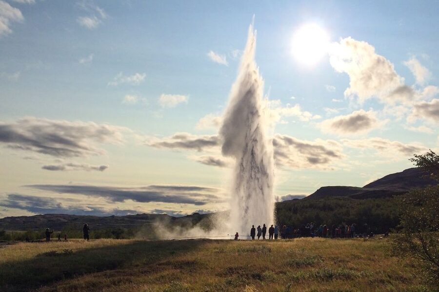 From Reykjavik: Golden Circle and Northern Lights Combo - Geysir and Strokkur: Iceland’s reliable eruption