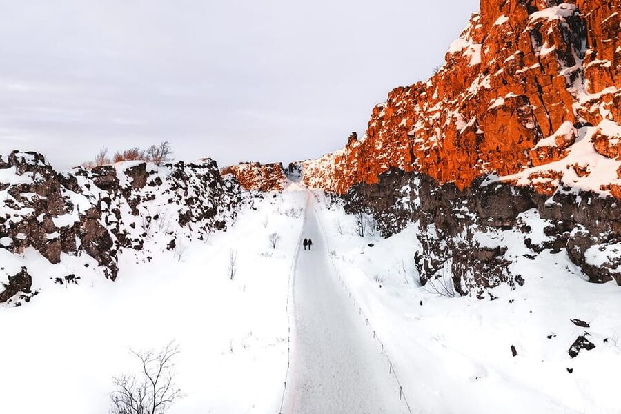 From Reykjavik: Golden Circle and Snowmobiling Tour - Kerid closes the route with color