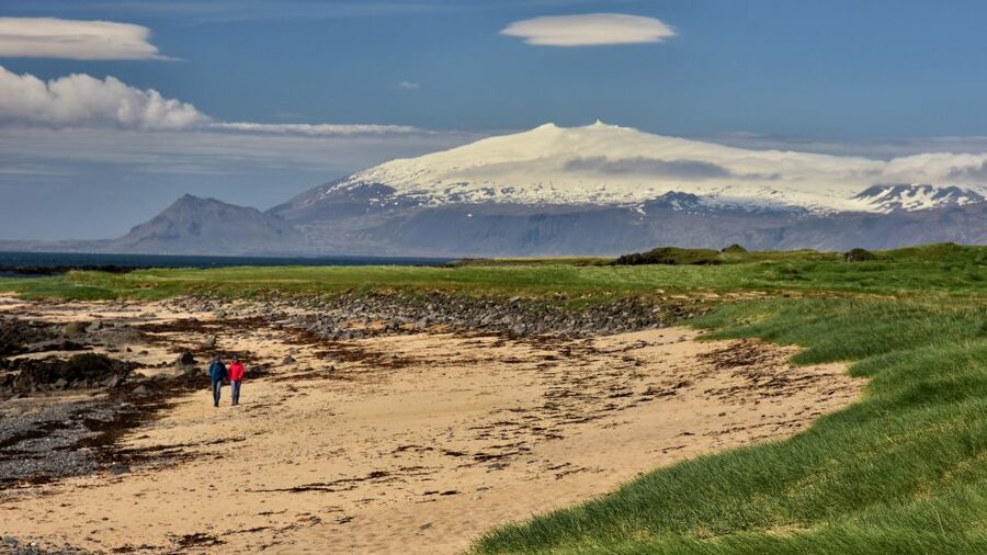 From Reykjavik: Snaefellsnes National Park - Small Group - Snæfellsjökull, the glacier volcano at the park’s center