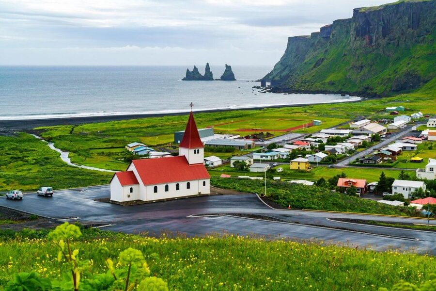 From Reykjavik: South Coast Tour & DC-3 Plane Wreck - Dyrhólaey cliffs and the southern horizon