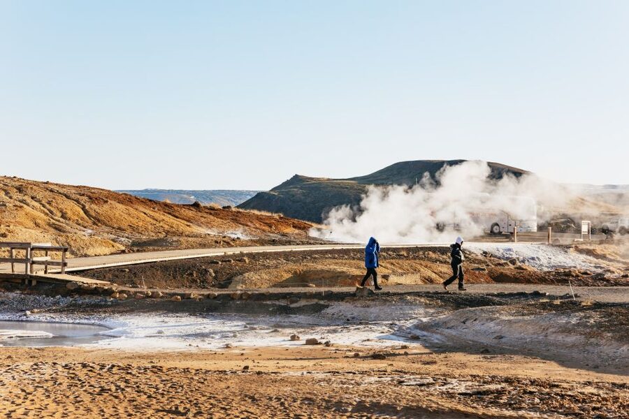 From Reykjavík: Volcanoes and Blue Lagoon Day Trip - What the hike feels like underfoot