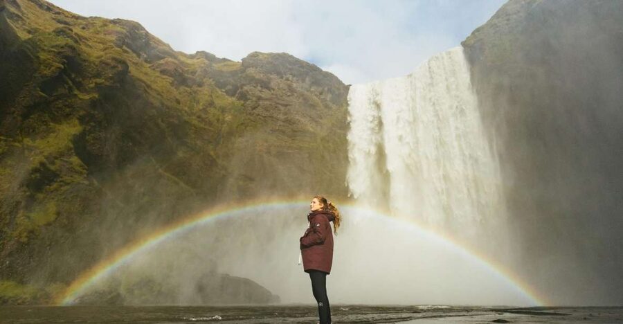 From Reykjavík: Waterfalls, Black Beach & Glacier Day Trip - Seljalandsfoss, where the water falls from the cliffs