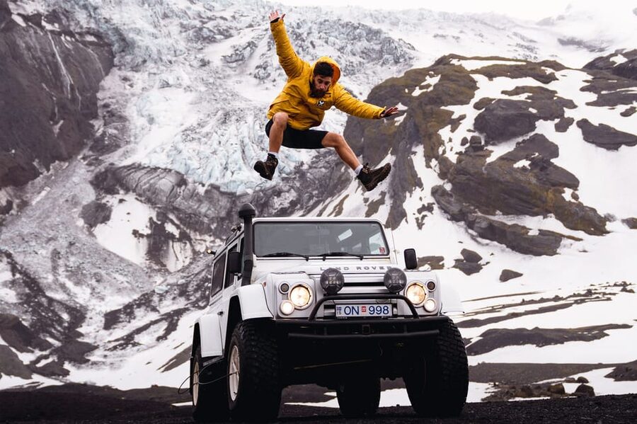 From Rvk: Private Day-Tour to Thorsmork with Mountain Hike - River crossings in the modified jeep