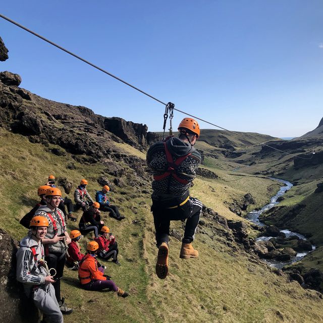 From Vík: Zipline and Hiking Adventure Tour - Grafargil, caves, and the Leap of Faith