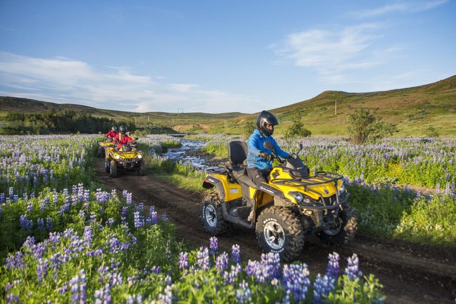 Golden Circle and ATV: Full-Day Combo Tour from Reykjavík - One hour on an ATV above Reykjavík