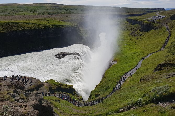 Golden Circle, Kerid Crater & Geothermal Lagoon -Small Group Tour - Geysir: steam, mud, and a reliable eruption