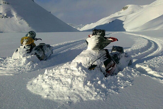 Golden Circle Super Jeep Adventure with Snowmobiling on Glacier - Crossing the snow to Langjökull glacier