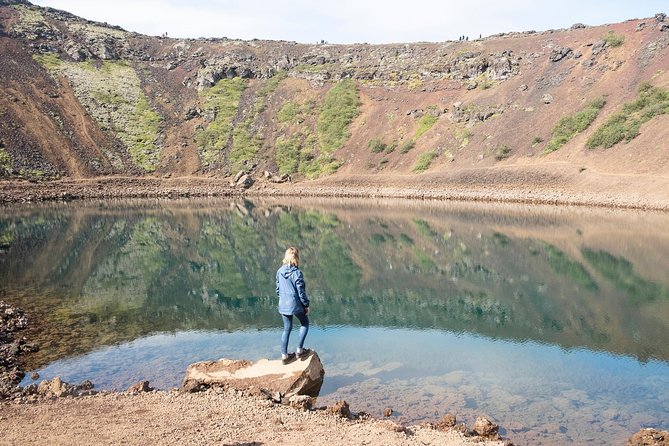 Golden Circle, Volcano Crater and Blue Lagoon Small-Group Tour - Kerið Crater: a short volcanic stop with a different mood