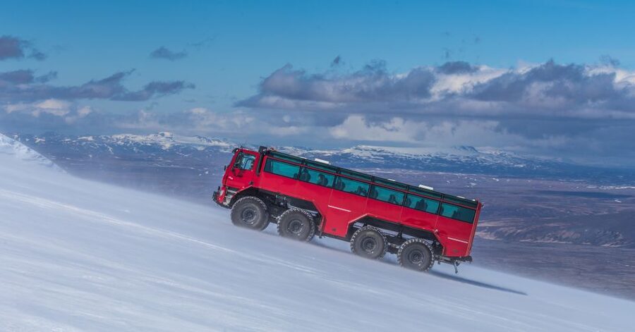 Gullfoss: Sleipnir Monster Truck Tour of Langjökull Glacier - Sledding and glacier golf