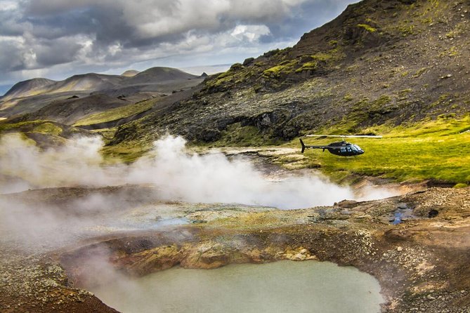 Helicopter Flight Over Geothermal Landscapes from Reykjavik - Reykjavik from above, then open country