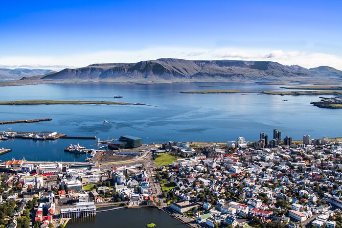 Helicopter Tour with Mountain Summit Landing from Reykjavik - The first views: Reykjavik, bay, and mountains