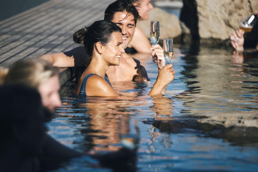 Hvammsvik Hot Springs: Admission Package - The cold sea beside the hot pools