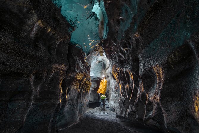 Ice Cave by Katla Volcano Super Jeep Tour from Vik - Walking from the Jeep to the ice cave