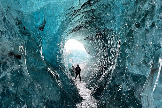 Ice Exploration Tour from the Glacier Lagoon - Ice caves, blue ice, ash, and moving water