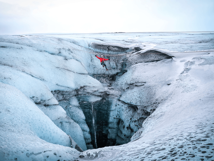 Iceland: Glacier Zip Line Tour with Hike or Ice Cave Visit - Crossing the glacier by zip line