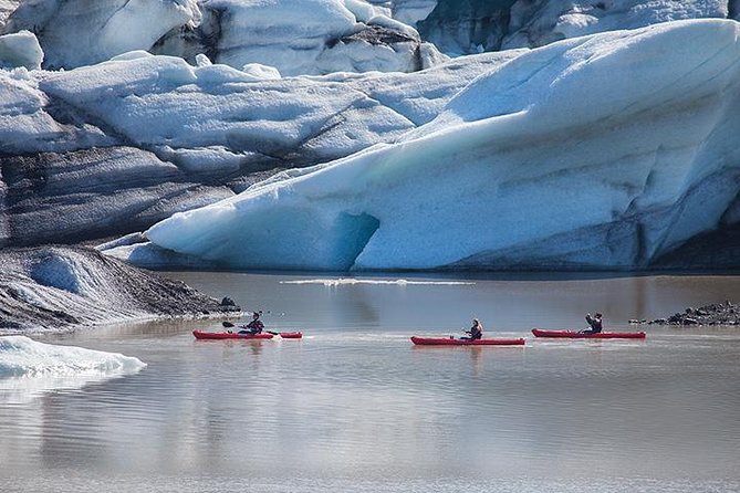 Kayaking on the Sólheimajökull Glacier Lagoon - The Walk Across Volcanic Ground