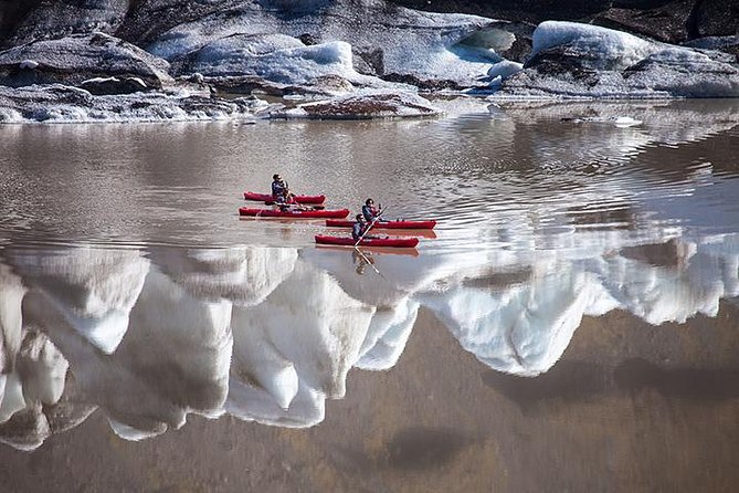 Kayaking on the Sólheimajökull Glacier Lagoon - Drifting Among Icebergs