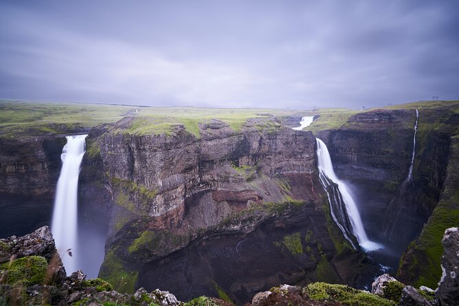 Landmannalaugar Hiking, Haifoss Waterfall and Hot Springs Tour - Bláhylur adds a volcanic crater lake