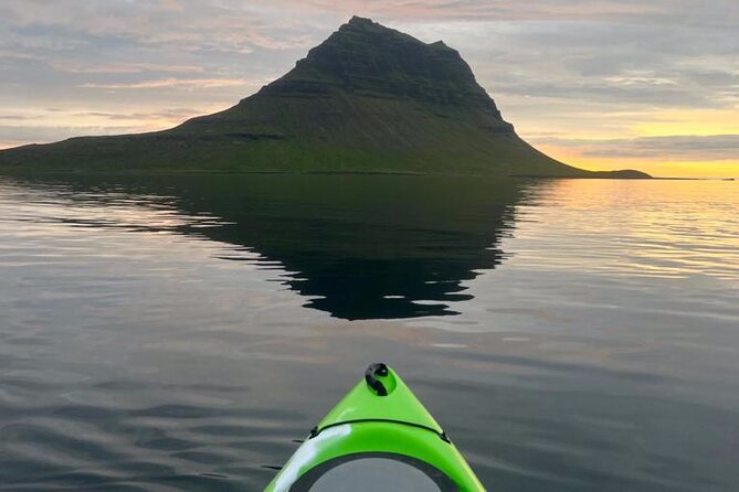 Midnight Sun Kayaking Adventure by Mt. Kirkjufell - Hot chocolate and cookies at the end