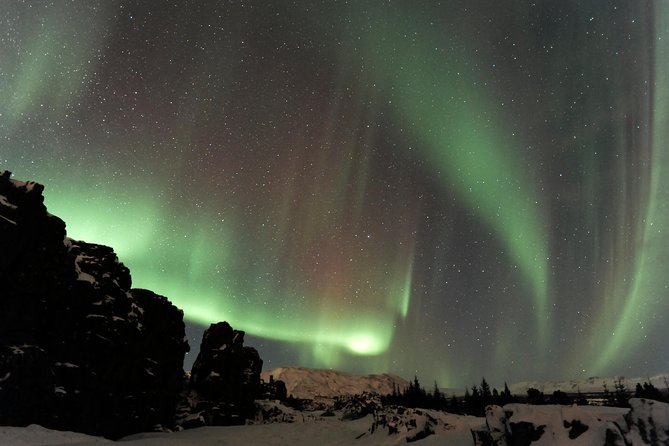 Northern Lights 4x4 Jeep/van Tour from Akureyri - Hunting through cloud breaks outside town