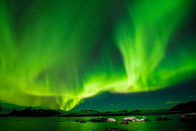 Northern Lights Boat Cruise from Reykjavik - Leaving Old Harbour after dark
