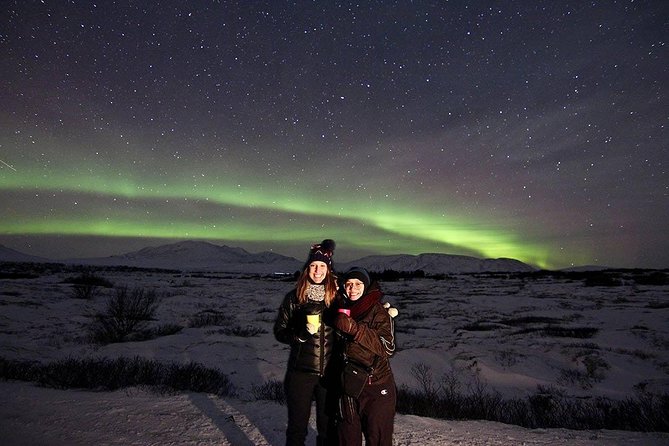 Northern Lights Private Super Jeep Tour with Photos - Þingvellir National Park under a dark sky
