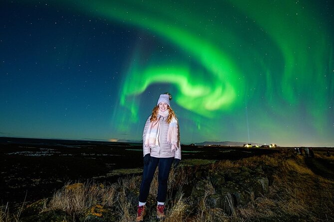 Northern Lights Tour with Photos, Snacks, Warm Snowsuits, Chairs - Professional photographs included in the price