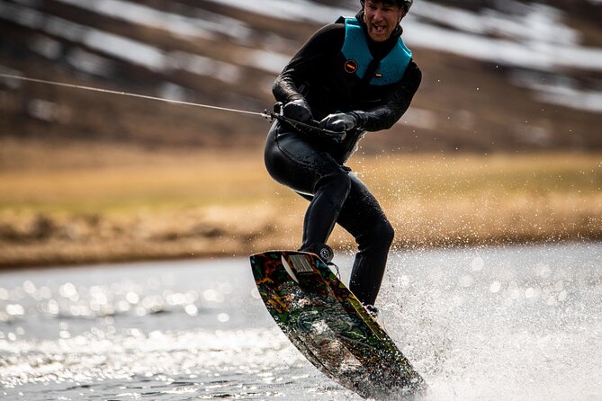 Private wakeboarding or waterskiing trip in Westfjords - Riding under the Westfjords mountains